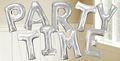 34" Large Silver Letters