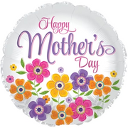 18" Mother's Day Daisy Pop Heart Shape Balloon (5PACK) #114478