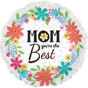 18" Mom You're the Best Helium Foil Balloons (5pack) #114669