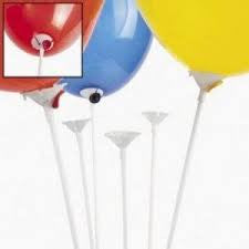 12" Cup & Stick Combo Fits 3"-5" Balloons 10 Pack