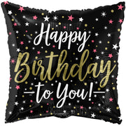 18" Happy Birthday to You Square Helium Foil Balloon (5 Pack) #15820