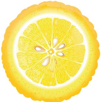 18" Lemon Shape Balloon  #15862 1ct