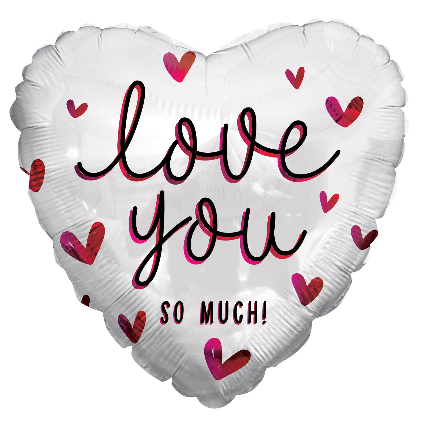 9" Love You So Much Script Air Fill Only Foil Balloon (5 Pack) #16416-09