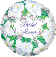 18" Bridal Shower Magnolias Helium Foil Balloons (5Pack) 17054