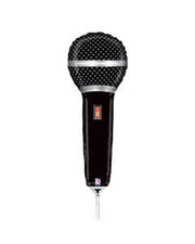 12" Mini Microphone Air Fill Only Shape Helium Foil Balloon (5PACK)#19370