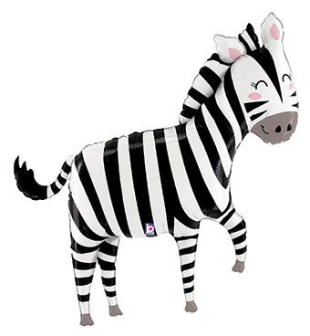 43" Party Zebra Full Body #25208