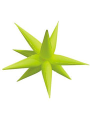 40" Star Burst Foil Balloons Large Neon Yellow #32399