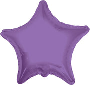 4" Lilac Star Foil Air Fill Only Balloon (5 PACK) #34024-04