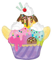 18" Ice Cream Ice Cream Sundae Shape Balloon 1ct #35617