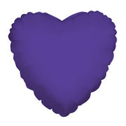 4" Purple Hearts Foil Balloon Air Fill Only (5 PACK) #34106-04