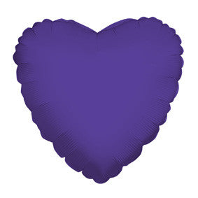 4" Purple Hearts Foil Balloon Air Fill Only (5 PACK) #34106-04