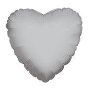 4" Silver Hearts Foil Balloon Air Fill Only (5 PACK) #34109-04
