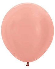 18" Sempertex Metallic Rose Gold Latex Balloons 25ct #55099