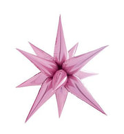 40" Star Burst Foil Balloons Large Light Pink #64139