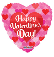 9" Mini Happy Valentine's Day Many Hearts Air Fill Only Foil Balloons (5 Pack) #81205-09