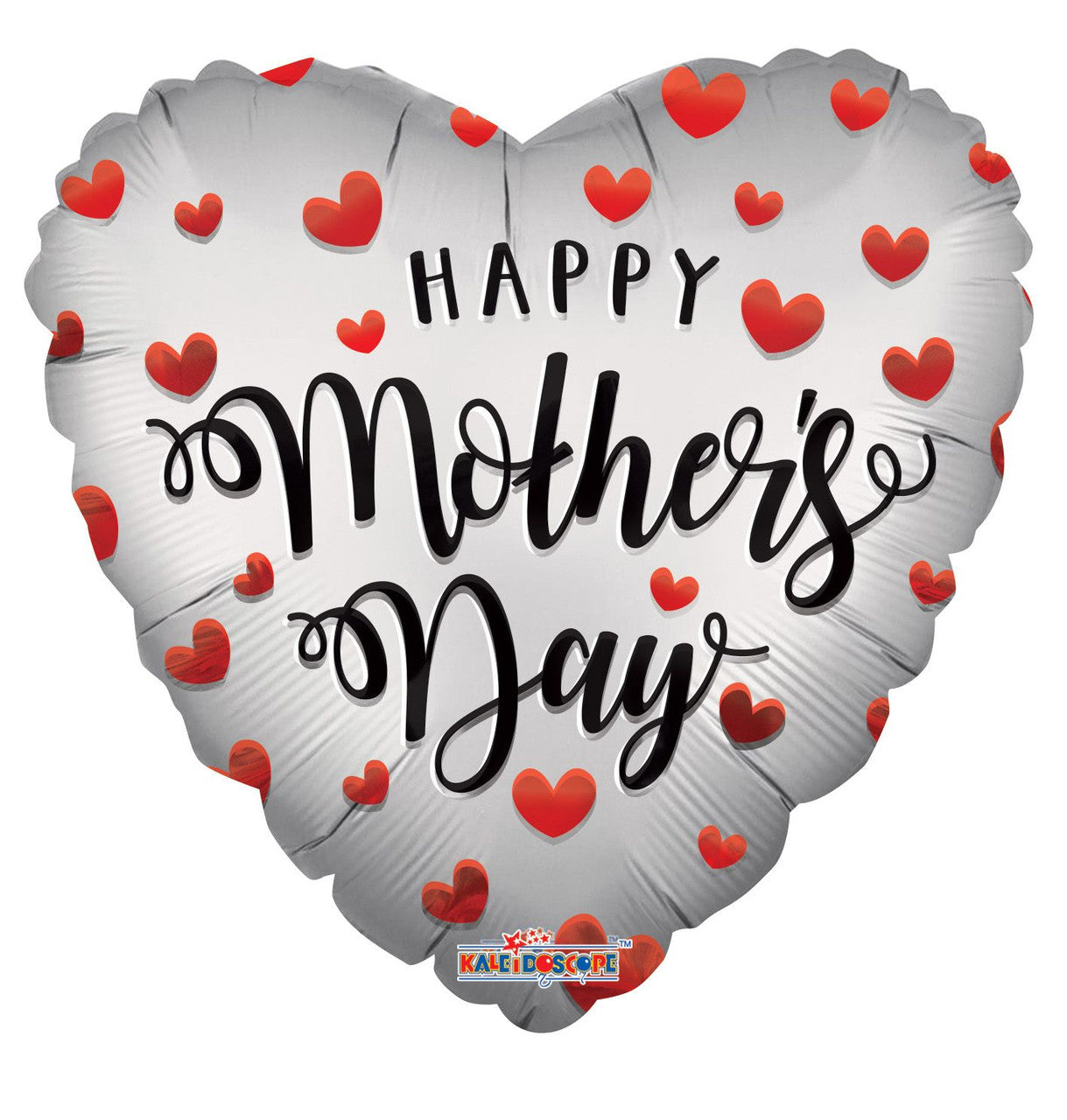 18" Mother's Day White Heart Shape Hearts (5 PACK) #84385