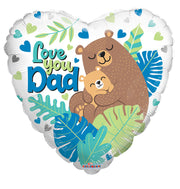 18" Love You Dad Helium Foil (5 PACK)#86144-18