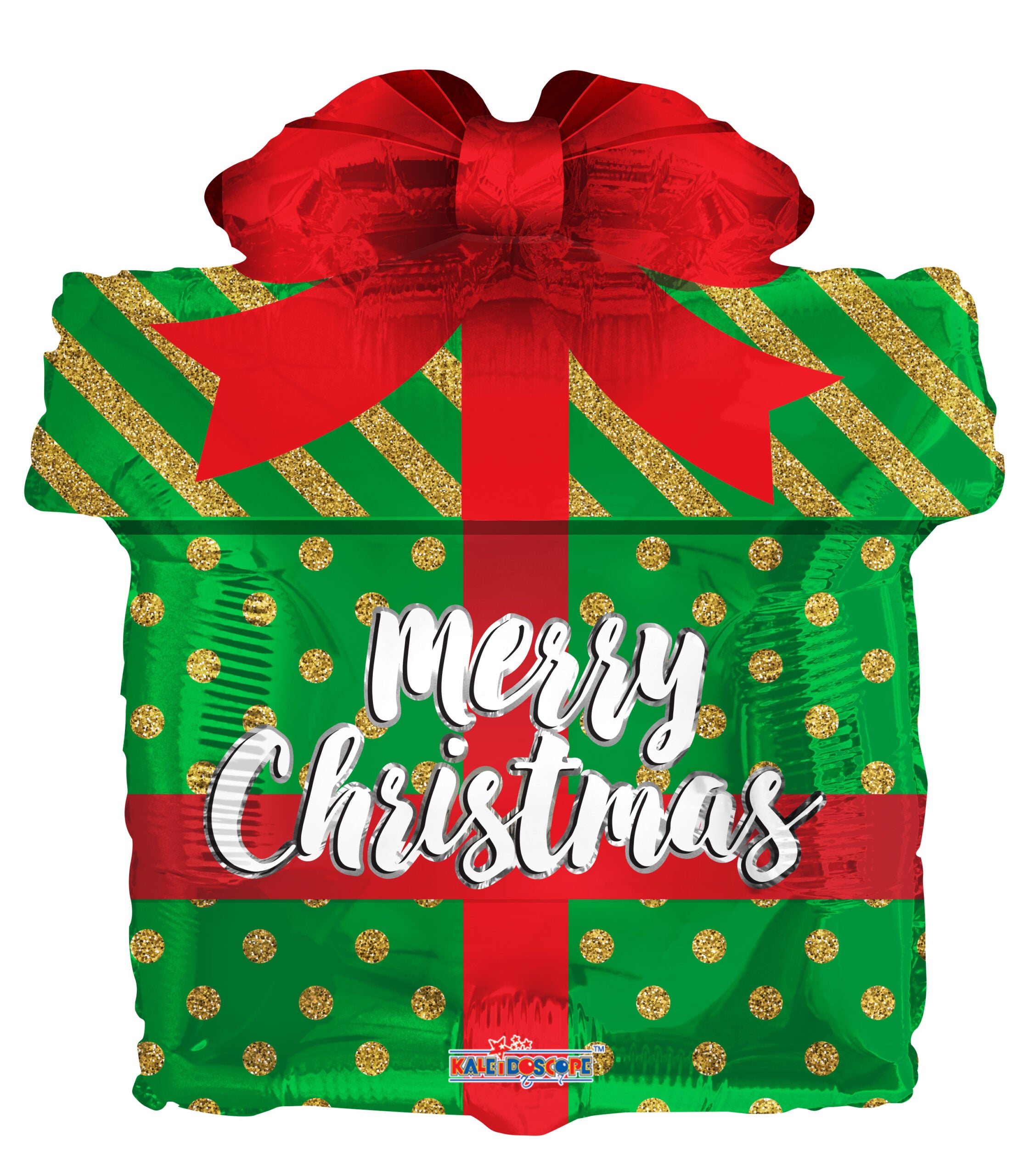 18" Merry Christmas Christmas Gift Box Helium Foil Balloon (5 PACK) #89150