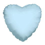 9" Mini Light Blue Heart Foil Balloon Air Fill Only (5 PACK) #34100-09