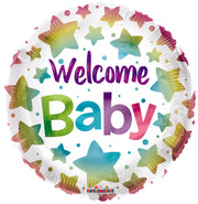 18" Welcome Baby Helium Foil Balloon (5 PACK) #15827