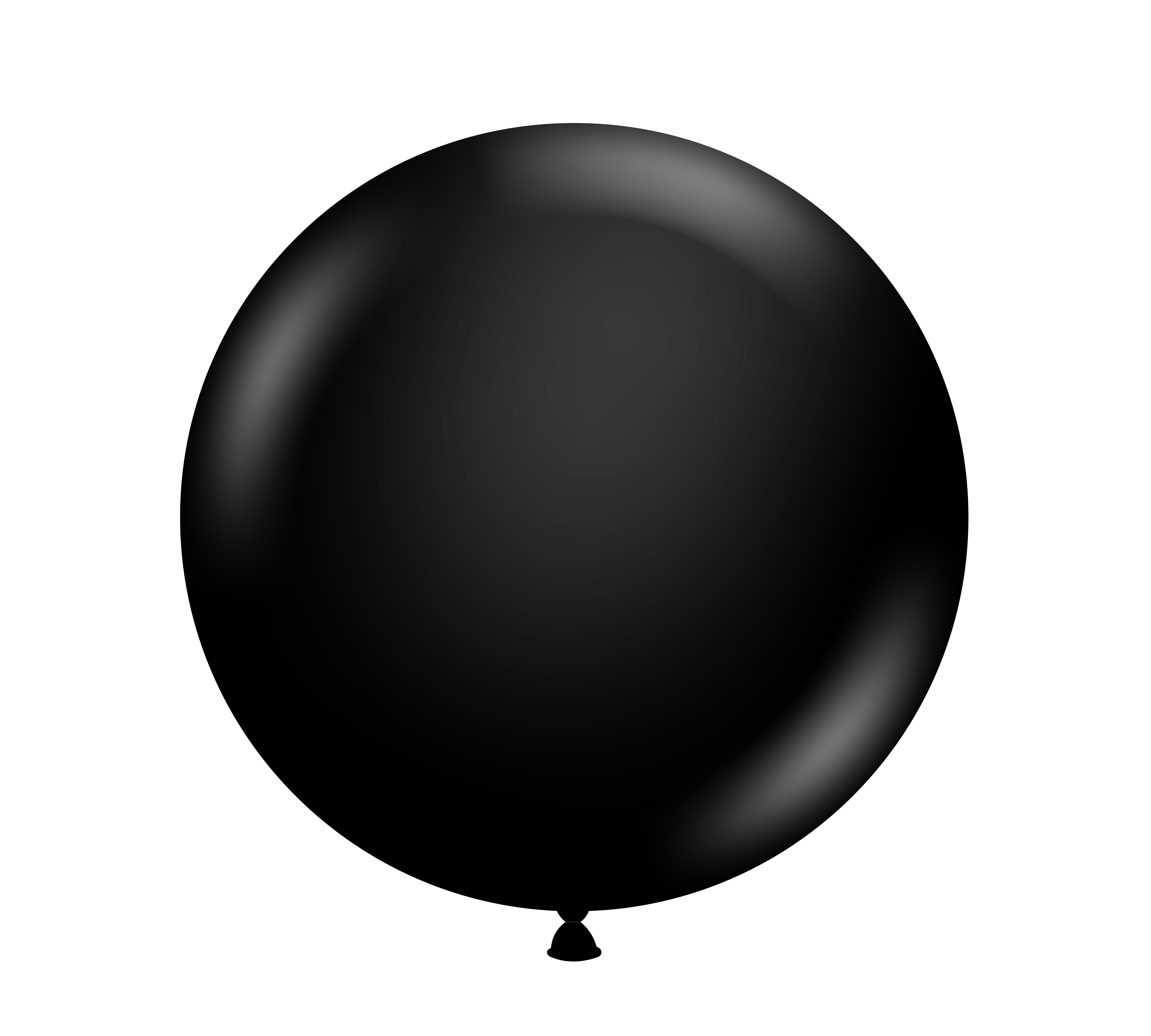72" Giant Round Black Advertising Latex Balloon 1ct #7278