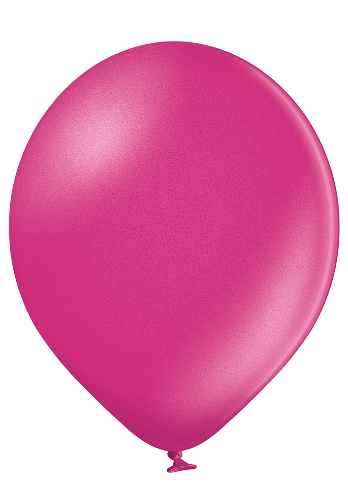 12" Metallic Fuchsia Premium Quality Latex Balloons 100 per bag #50599