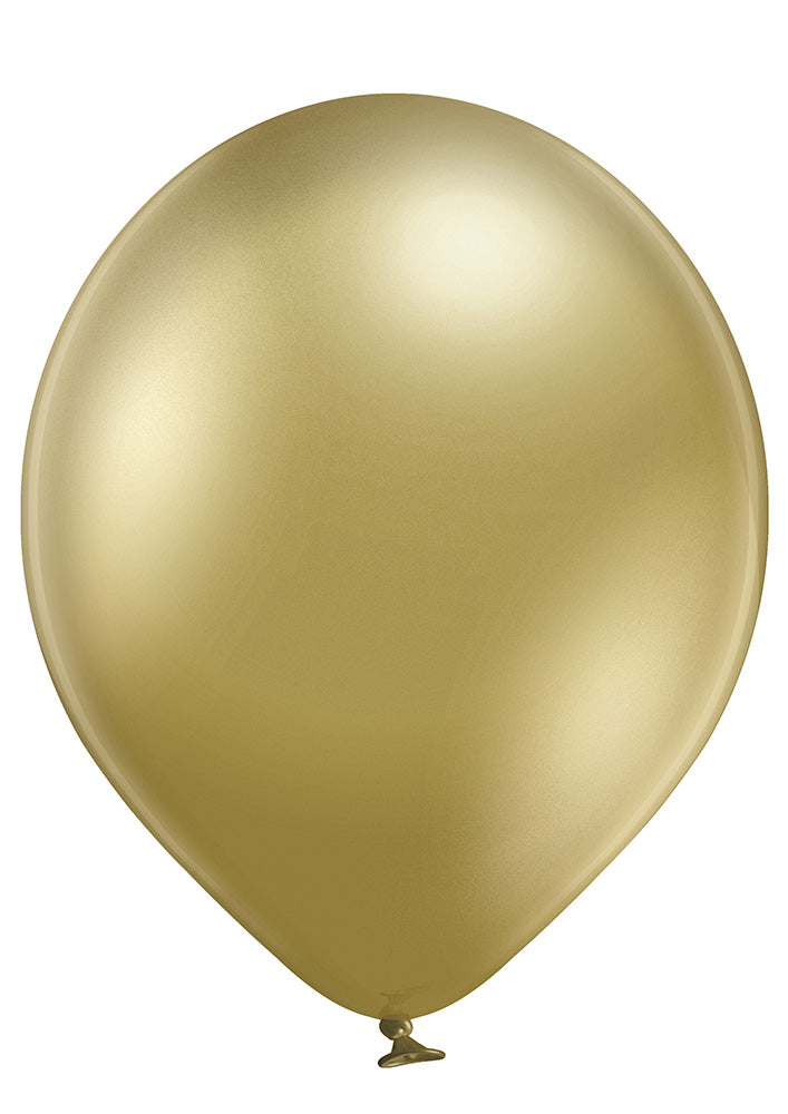 12" Glossy Gold Premium Quality Latex Balloons 50 per bag #15857