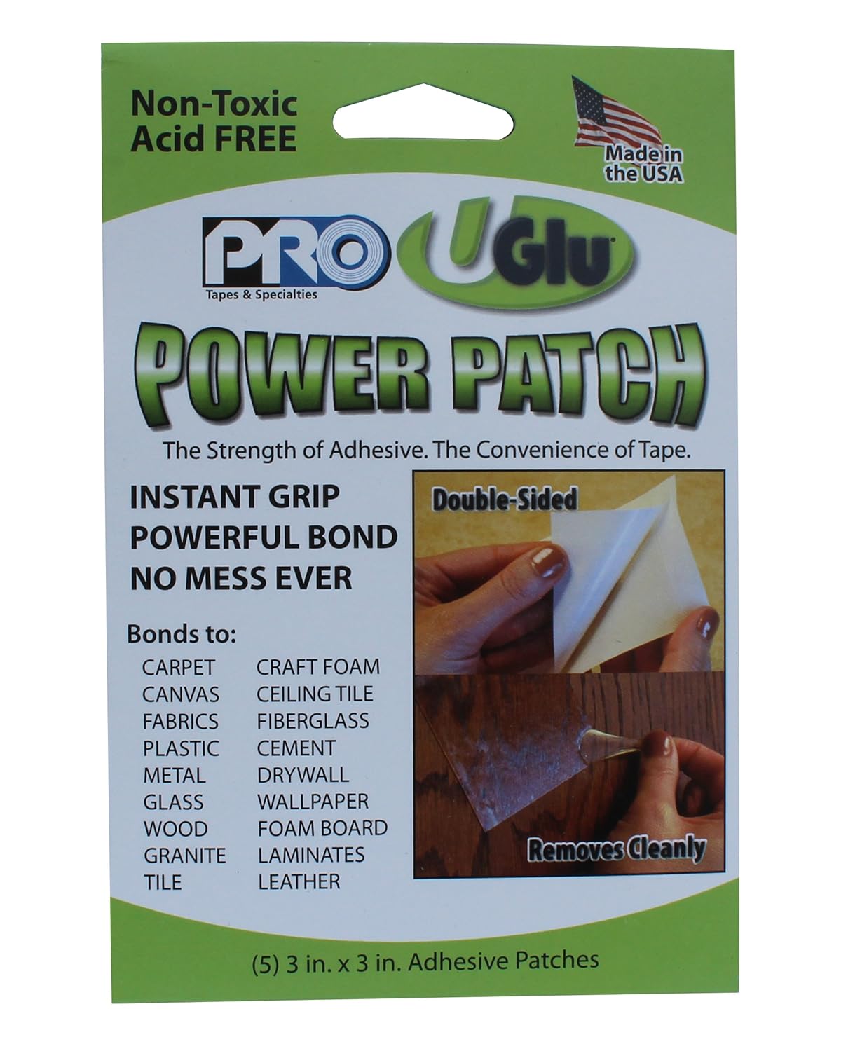 Pro Tapes UGlu® Power Patch 3"x3" 1 Count Pack