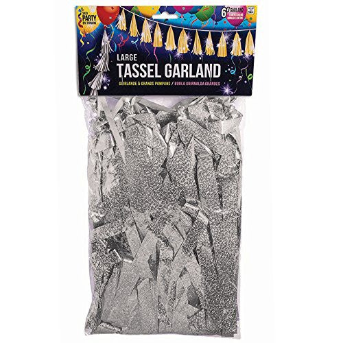 silver balloon garland