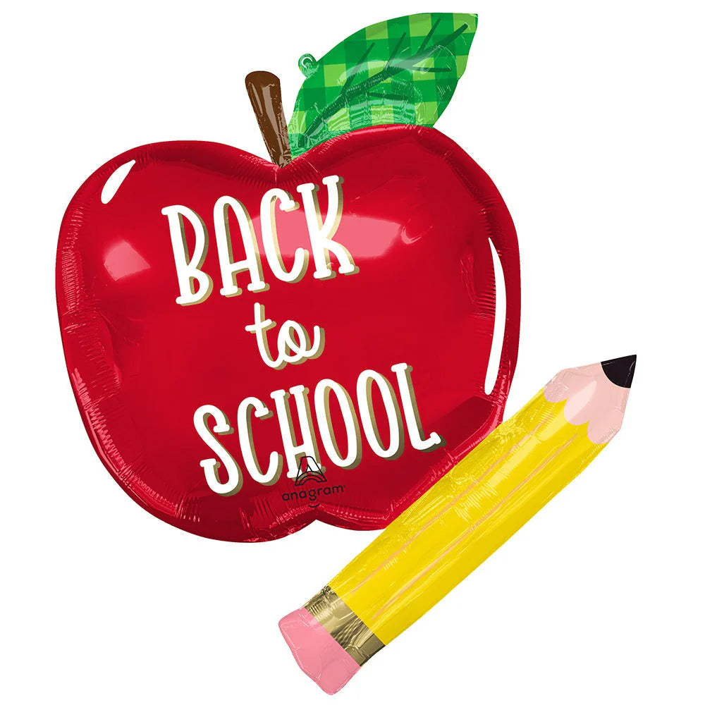 31" BACK TO SCHOOL APPLE & PENCIL 1ct #44812