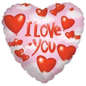 36" Jumbo I Love You Pink Heart Shaped Balloon 1ct #17710