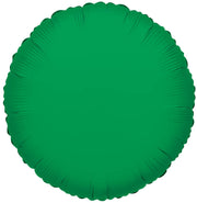 18" Green Circle Foil Helium Balloon (5 Pack) #34052