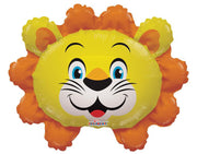 14" Mini Lion Head Mini Shape Balloon 1ct