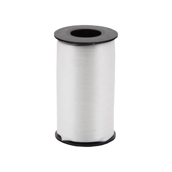 White Thin Curling Ribbon 3/16"x1500' #101