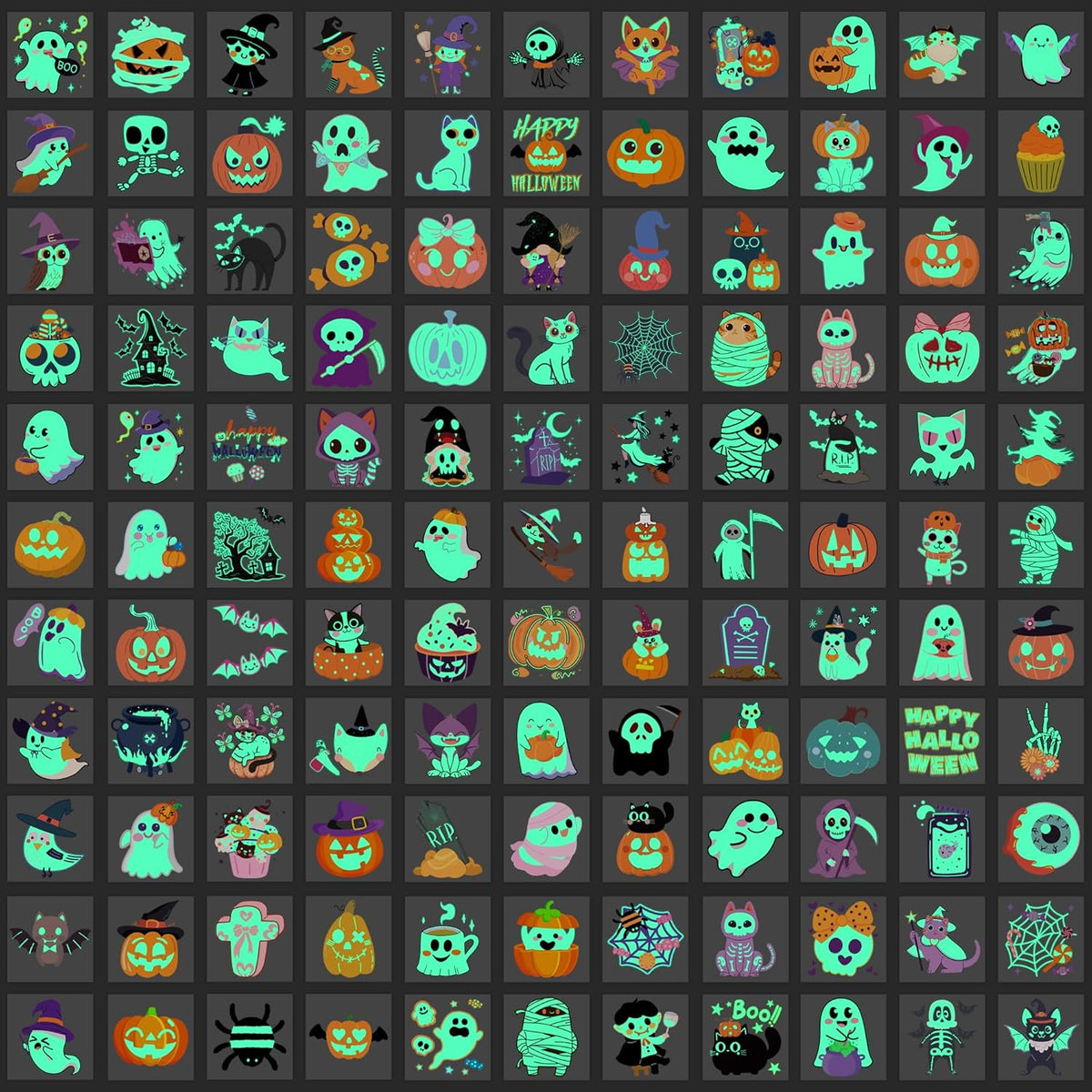216 PCS Halloween Tattoos for Kids Halloween Party Favors Bulk