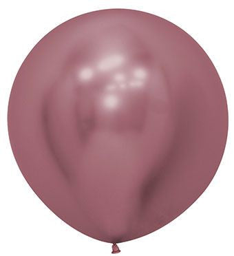 24" Sempertex Reflex Pink Latex Balloons 1 count #59141 image 0