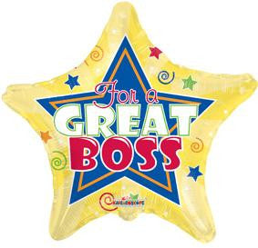 18" Boss Day Star Balloon 1ct image 0