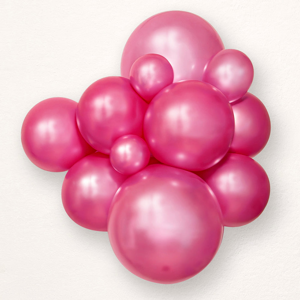 12" Metallic Fuchsia Premium Quality Balloons 100 per bag #50599