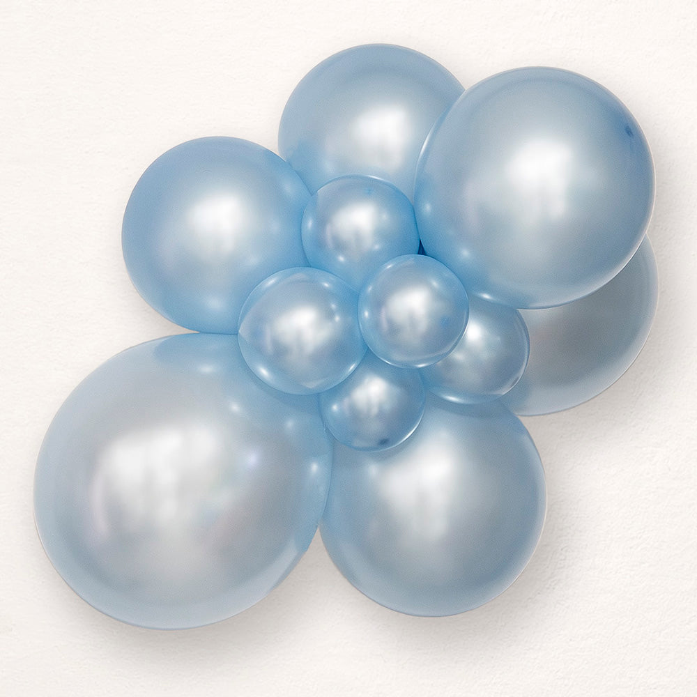 5" Metallic Pearl Baby Blue Premium Quality Balloons 100 per bag #20899