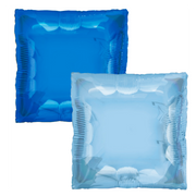 24" TUFTEX Squared Blue/Light Blue 2 sided Square Foil Balloons 1 per pack #78716