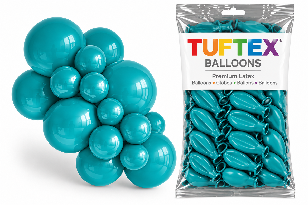 11" TUFTEX Teal Balloons 100ct Bag #10028