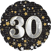 18" Happy 30th Birthday Balloons Shape Helium Foil Balloon (5 Pack)#114391