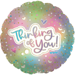 18" Thinking Of You Iridescent Helium Balloon (5 PACK) #114473