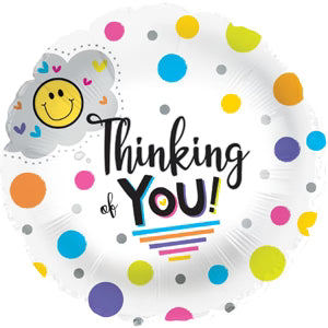 9" Thinking Of You Rainbow Helium Foil Balloon (5 PACK) #124511