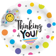 9" Thinking Of You Dots AIR FILL ONLY Foil Balloon (5 PACK) #124539