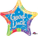 18" Good Luck Shiny Star Shape Helium Foil Balloon (5 Pack) #11995