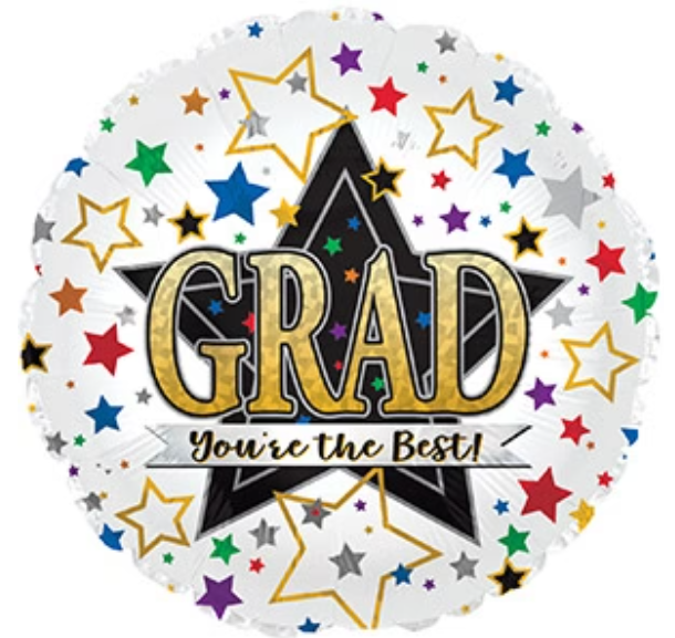 9" Mini Congrats Grad Balloon You Did It! Air Fill Only (5PACK) #12407