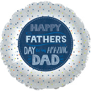 9" Mini Happy Father's Day Amazing Dad AIR FILL ONLY Foil Balloons (5PACK) #124102