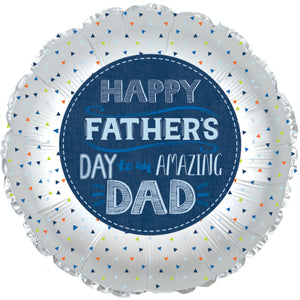 9" Mini Happy Father's Day Amazing Dad AIR FILL ONLY Foil Balloons (5PACK) #124102