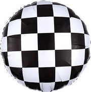18" Checkerboard Design Helium Foil Balloon (5 pack) #13955